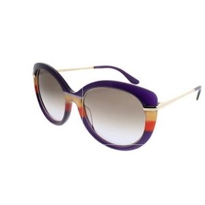 New Salvatore Ferragamo Unisex Purple Cat Eye Sunglasses SF724S 506 55mm
